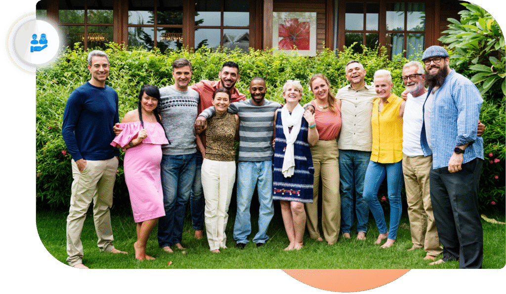 Infoglen Careers: A diverse group of smiling professionals representing our inclusive and supportive work environment.